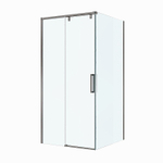 Душевой уголок BelBagno SOFT_CLOSE-1-AH-1 100х100 стекло прозрачное/профиль оружейная сталь