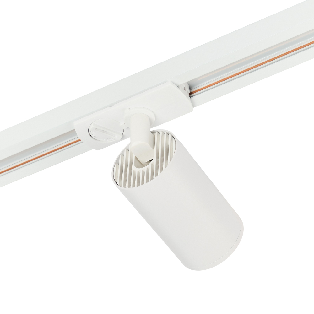 Трековый однофазный светильник 35W 220V однофазный MyFar Beam MT0120-GU10-W