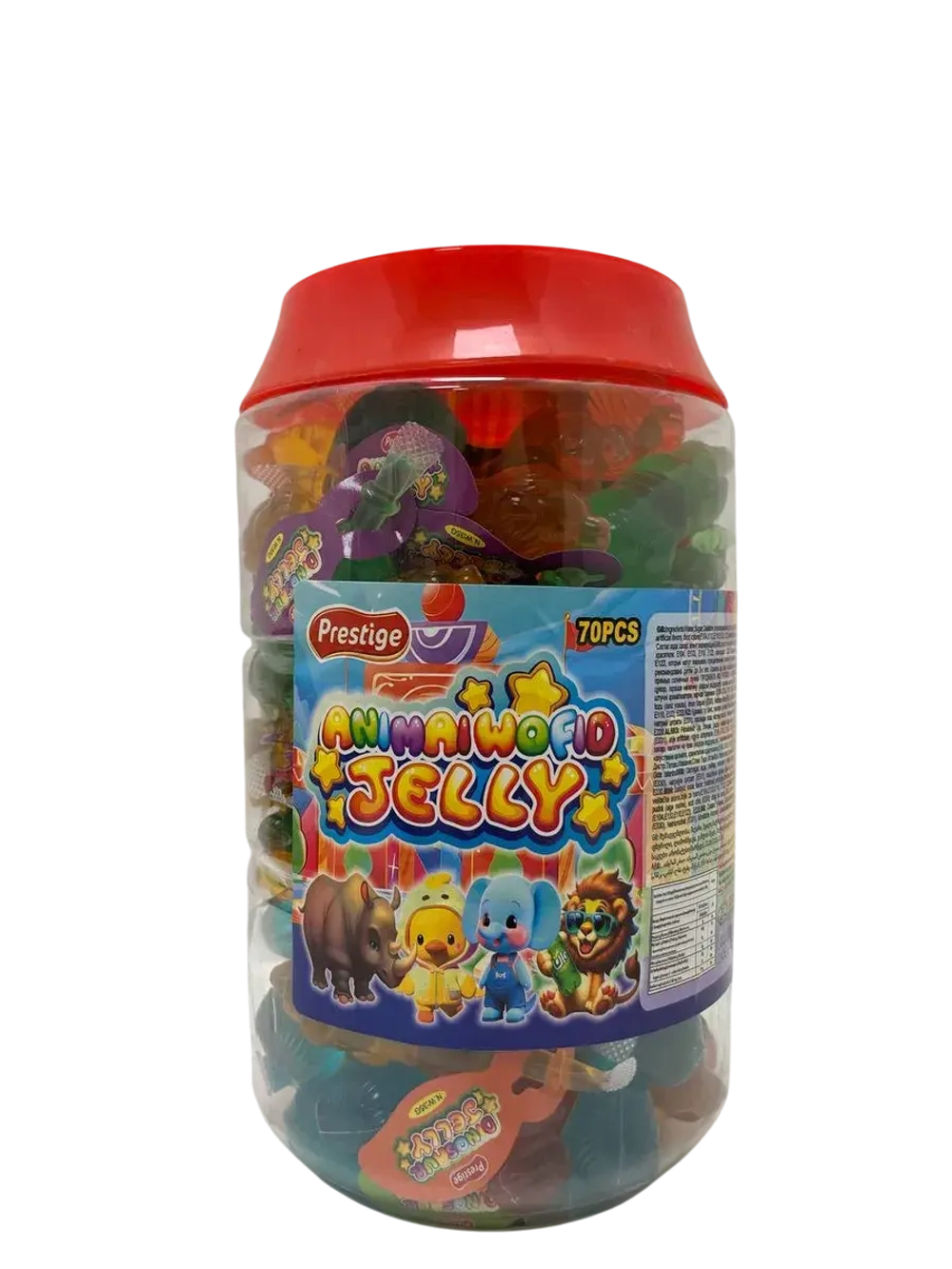 Фруктовое желе в мини формах дикие животные ,70шт