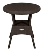 Стол пластиковый Элластик-Пласт Ola Dom 70x70см круглый (антрацит)