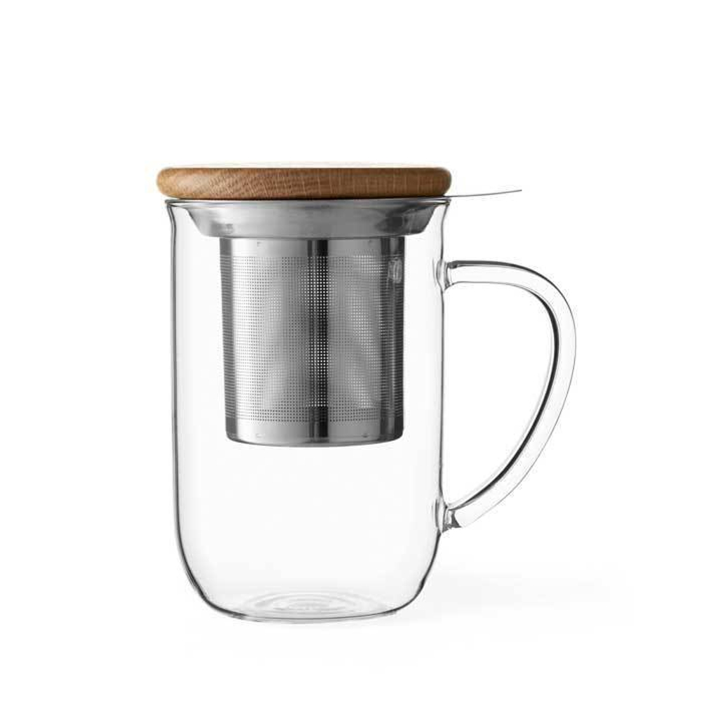 Чайная кружка с ситечком 0.5л VIVA Scandinavia Minima Прозрачный