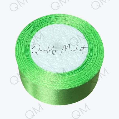 Лента атласная 4 см 25 ярдов (светло-зеленый) №052