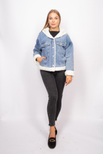 джинсовая куртка с мехом с капюшоном интернет-магазин