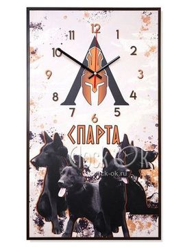 Настенные часы-постер "Спарта"