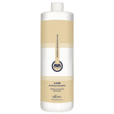 Шампунь KAARAL AAA X-Pure Reconstructive Shampoo восстанавливающий для поврежденных волос с пшеничными протеинами - 1000 мл.