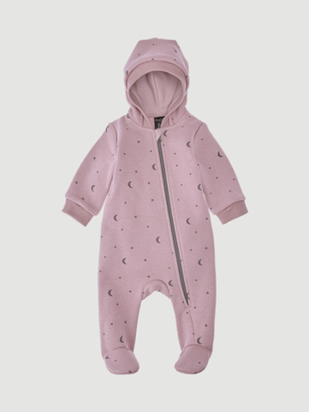Утеплённый комбинезон с капюшоном Mjölk Desert Rose Moons, с закрытой ножкой