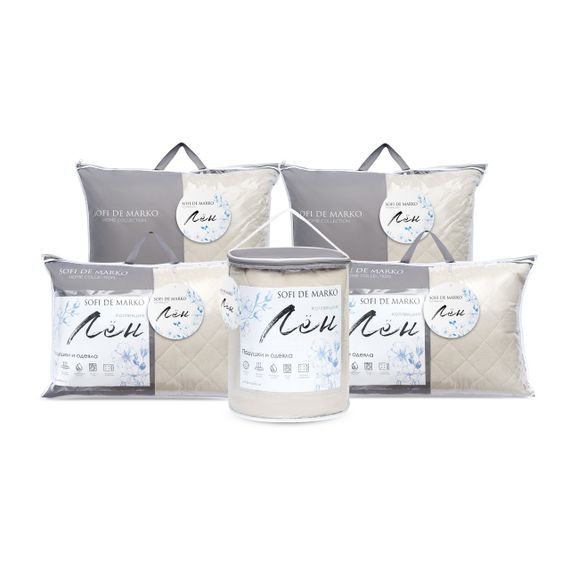 Лен Подушка 50х70