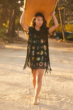 Туника 12309 Evelyn Embellished Agua Bendita