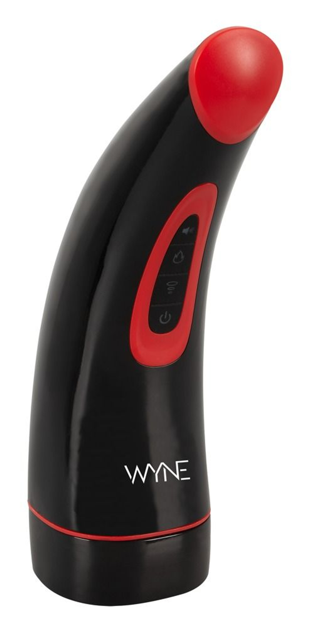 Автоматический мастурбатор WYNE 03 с подогревом (Цвет: черный с красным)