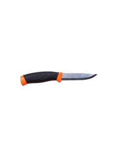 Нож Morakniv Companion F Orange, нержавеющая сталь, прорезиненная рукоять с оранжевыми накладкам, 11824