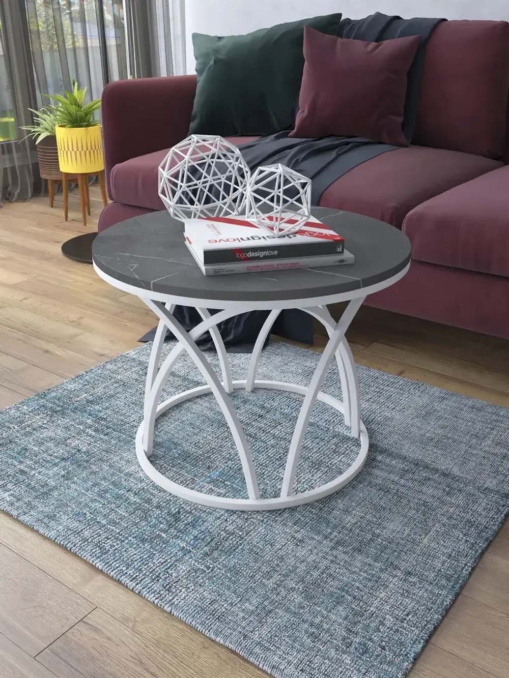 Журнальный стол Тюльпан - БСЧ - МДФ в ПВХ