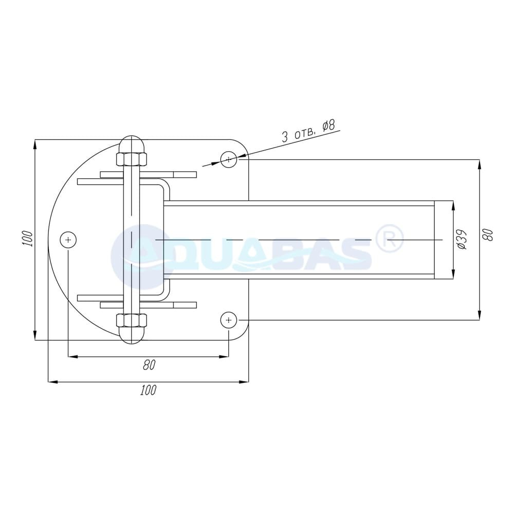 ПР.000.6 Анкер крепления лестницы откидной