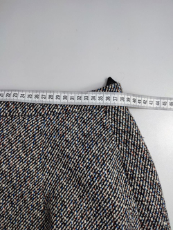 Юбка серая с разрезом 48 размер