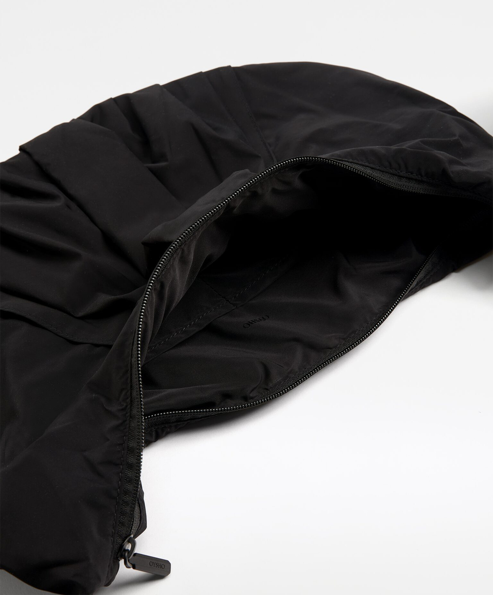 OYSHO Сумка через плечо овальной формы, черный