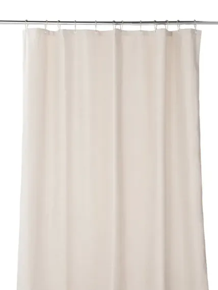 Штора для ванной Home One Linen 180х200 полиэстер белый