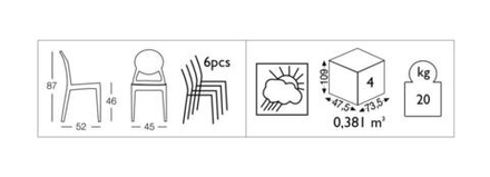 Стул прозрачный, Scab Design Igloo, прозрачный
