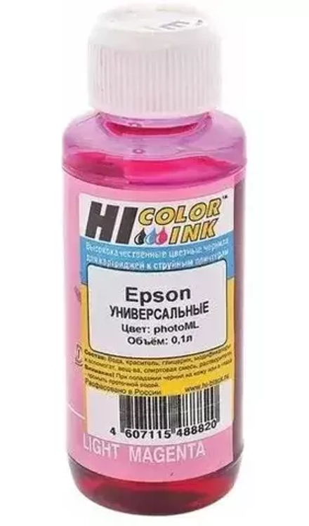 Чернила HI-BLACK для EPSON (Тип E) универсальные,светло-пурпурные, 0,1 л, водные photo, 15070103850U