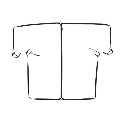 Черный комплект строп для фиксации на кровати (Цвет: черный)