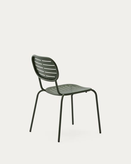 Уличный стул Brai из зеленой оцинкованной стали