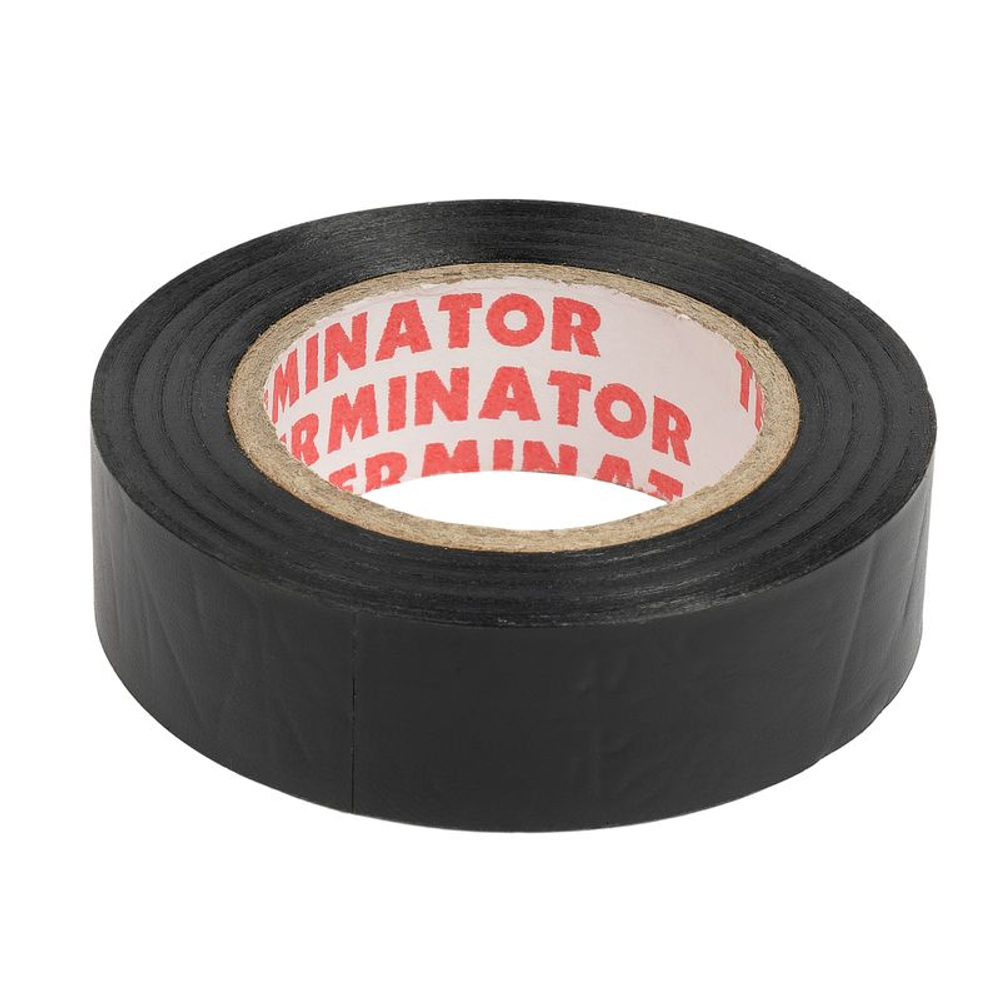 Изолента суперэластичная черная 15 мм 10 м Терминатор