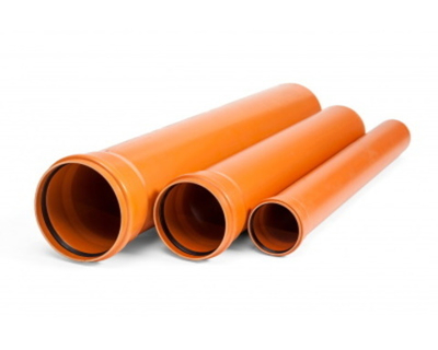 Наруж. ПП Труба 110х1м РЫЖАЯ