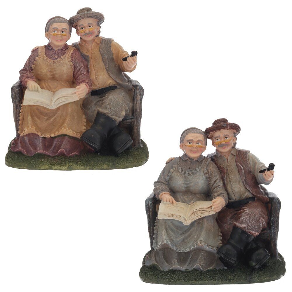 GAEM Фигурка декоративная "Бабушка с дедушкой", L16 W12 H17 см, 2в.