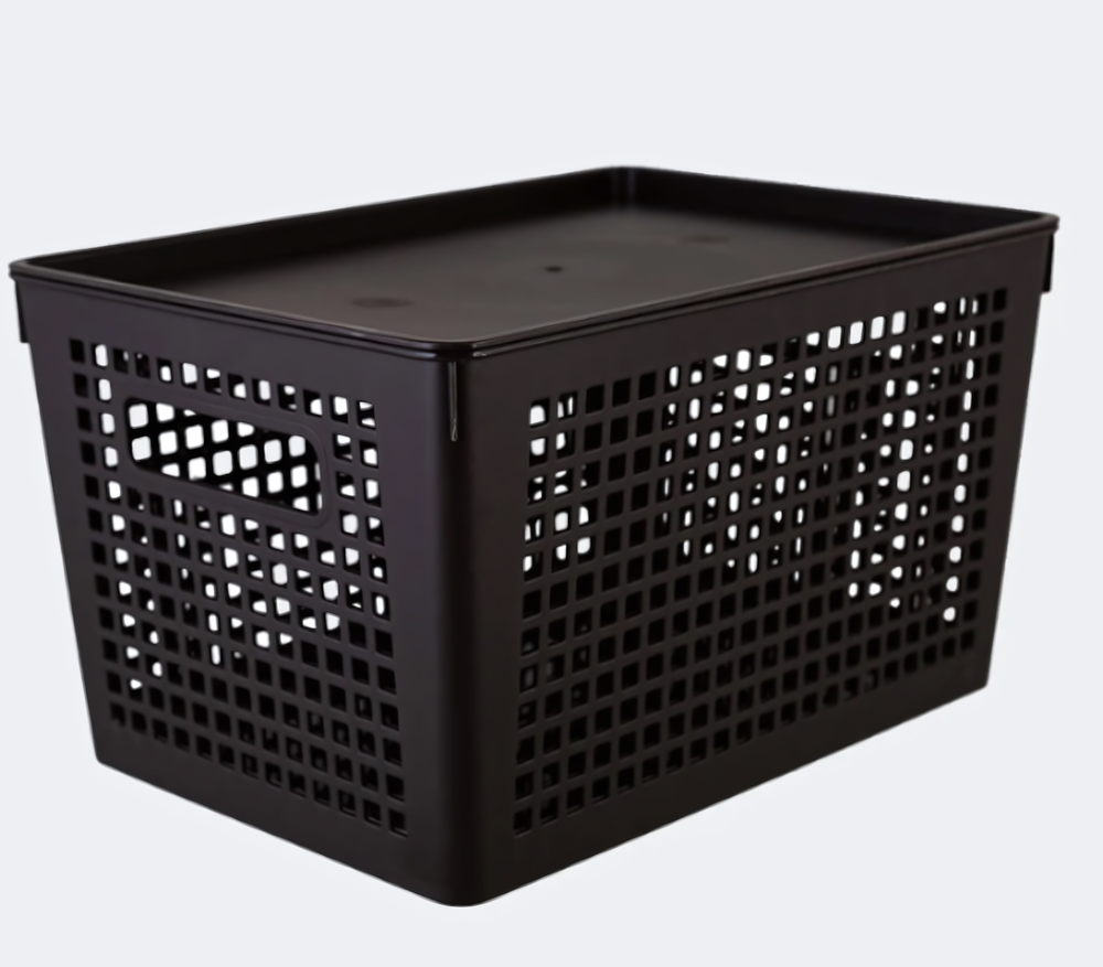 Корзина универсальная для хранения с крышкой «TRAYMIX», 27*19*15см, 6л