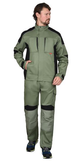 Куртка "Сириус-Цитрин"( св-оливковый/черный)