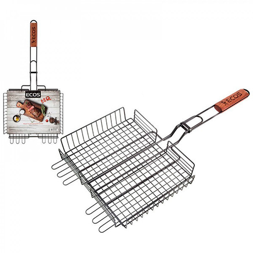 Решетка -гриль "Ecos" глубокая антипригар. 31*24*5/дл.65см.