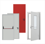 Дверь противопожарная 2080*1380 7035 R 900 ДПМ EI-60