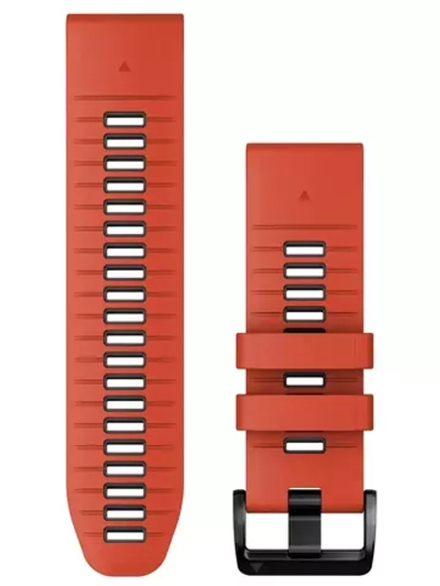 Сменный ремешок Garmin QuickFit 26 мм Flame Red/Graphite силиконовый 010-13281-04