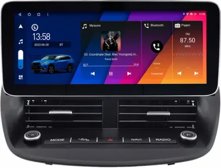 Магнитола для Ford Kuga 2 2013-2019 - Canbox H-Line 1408 монитор 12.3" QLED в стиле MERCEDES на Android 10, ТОП-процессор, CarPlay, 4G SIM-слот