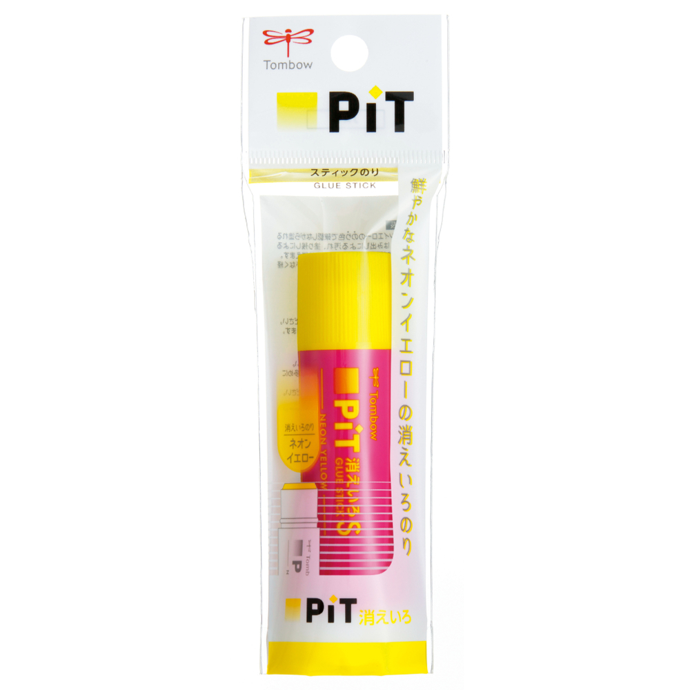 Клей-карандаш Tombow PiT KIEIRO S Neon Yellow Pink 1P