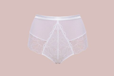 Белые трусики-слипы с высокой талией Glow (Размер: 42) (Цвет: белый)