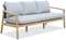 Трехместный диван Freeport, 195 см, массив акации