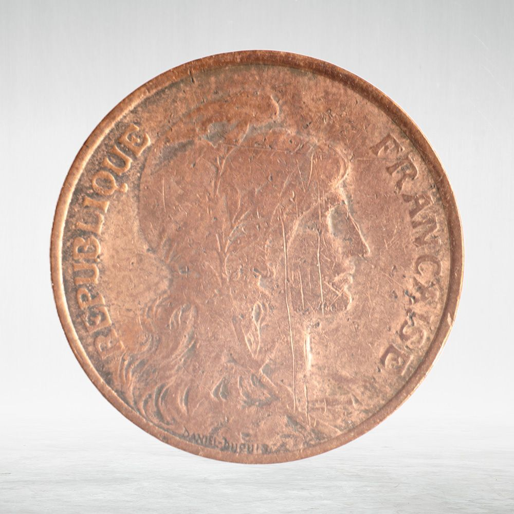 France, 5 Centimes 1916, VF