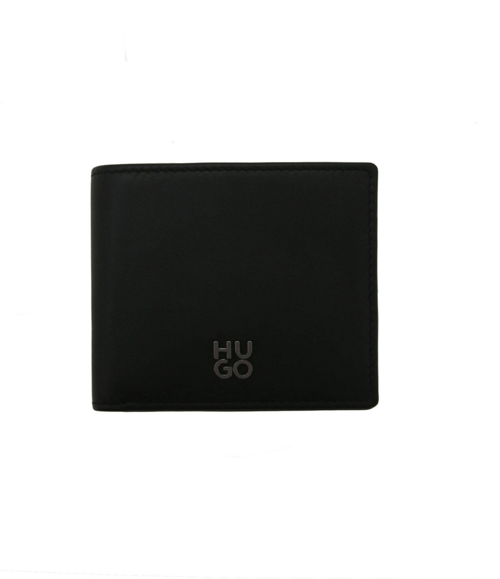 Кожаный кошелек stacked 4 cc HUGO - черный(50504032)