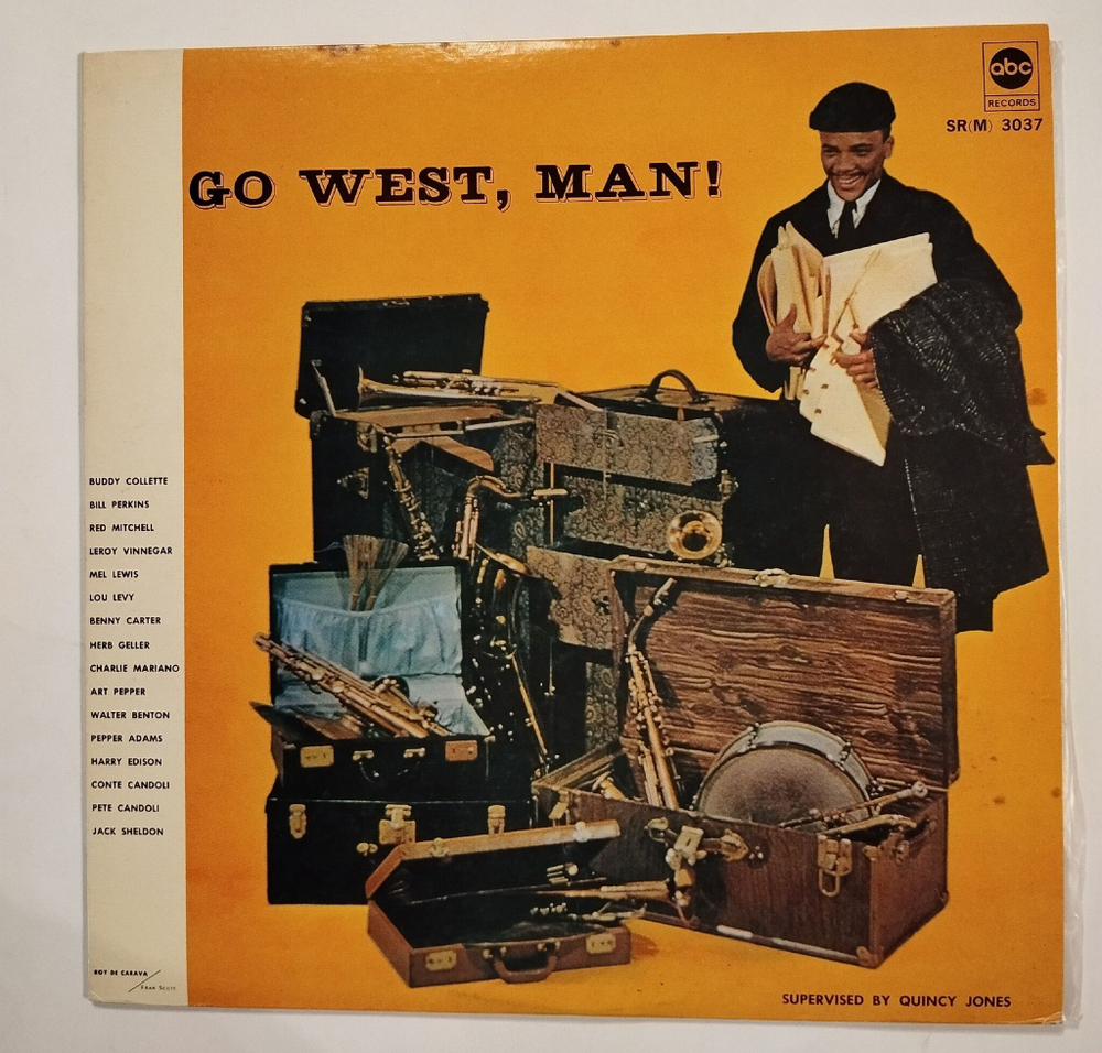 Винтажная виниловая пластинка LP Quincy Jones Go West, Man (Japan 1970)