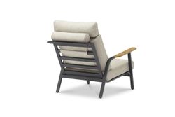 Malmo с 3-х местным диваном, комплект лаунж мебели антрацит/светло-серый, алюминий