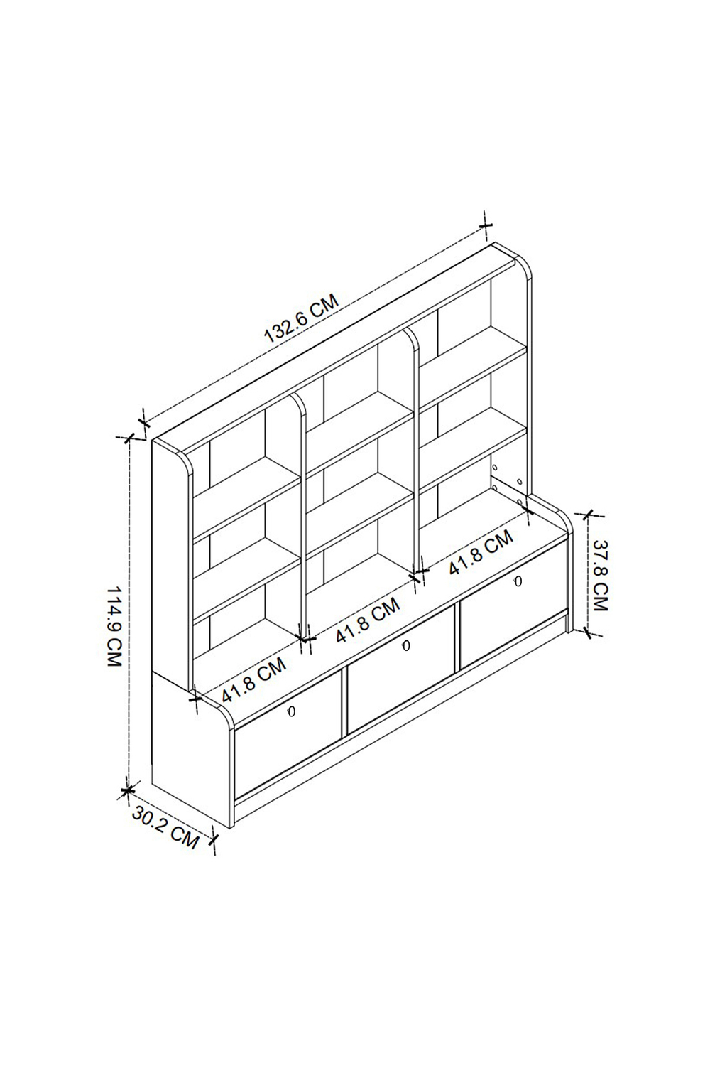 Шкаф для игрушек DEMET - сосна
