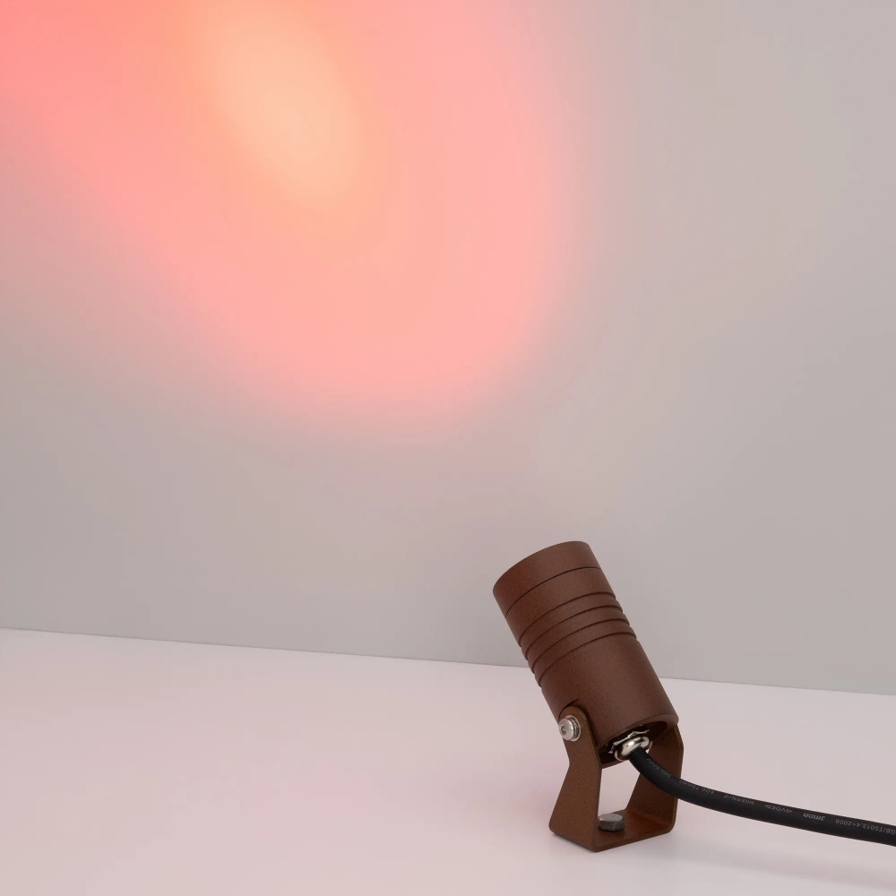 Светильник KT-RAY-COLOR-R42-6W RGB (RS, 25 deg, 12V) (Arlight, IP67 Металл, 3 года) 053630