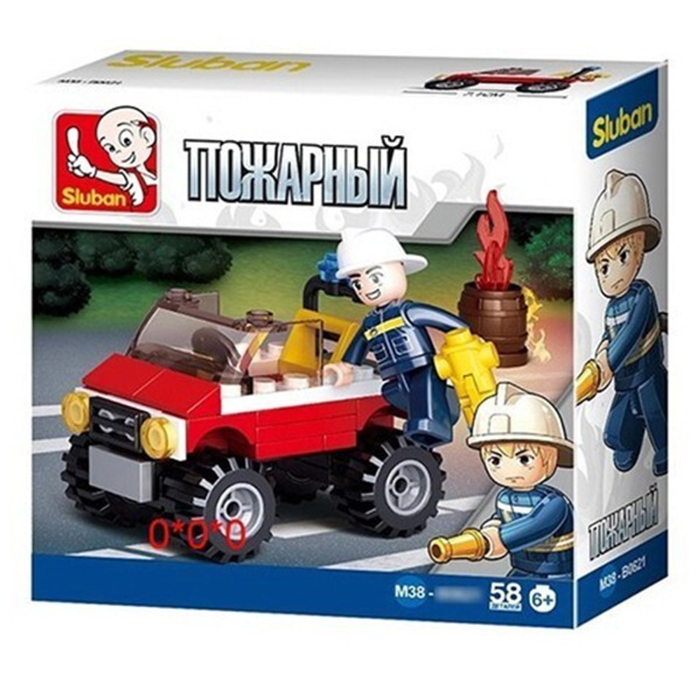 Конструктор Пожарные 38-0621 в коробке