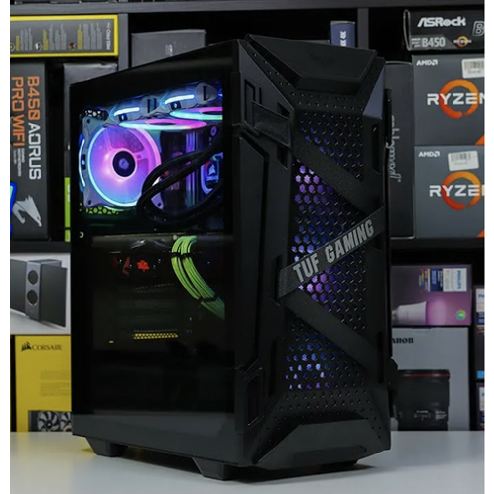 Мощный игровой компьютер ASUS X299 Core i9 10920X 12ядер, RTX4070 SUPER 12Gb, 32 ГБ, 1.5Тb SSD, 800W, Win 10 PRO