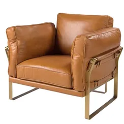 Кресло Angel Cerda 5169 из кожи цвета Camel