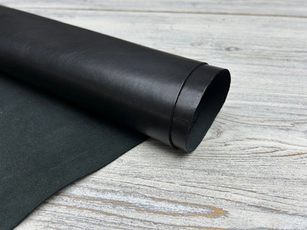 Жаброн цв. Черный / Jabron Light Nero, толщ. 1,3-1,5 мм, натуральная кожа