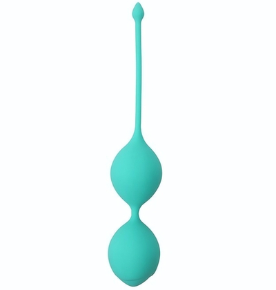 Зеленые вагинальные шарики SEE YOU IN BLOOM DUO BALLS 36MM (Цвет: зеленый)