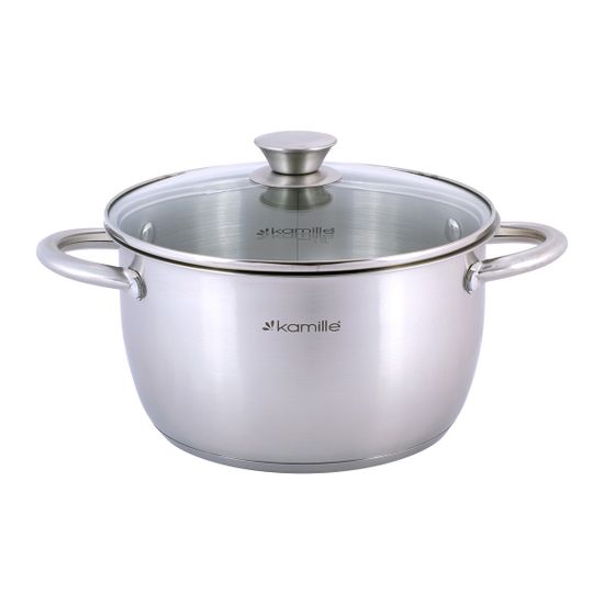 Кастрюля 3 л. из нержавеющей стали Kamille KM-4902
