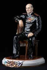 Статуэтка. Фарфор. Солдат. Джанелидзе Иустин Ивлианович - Русский флотоводец. Россия