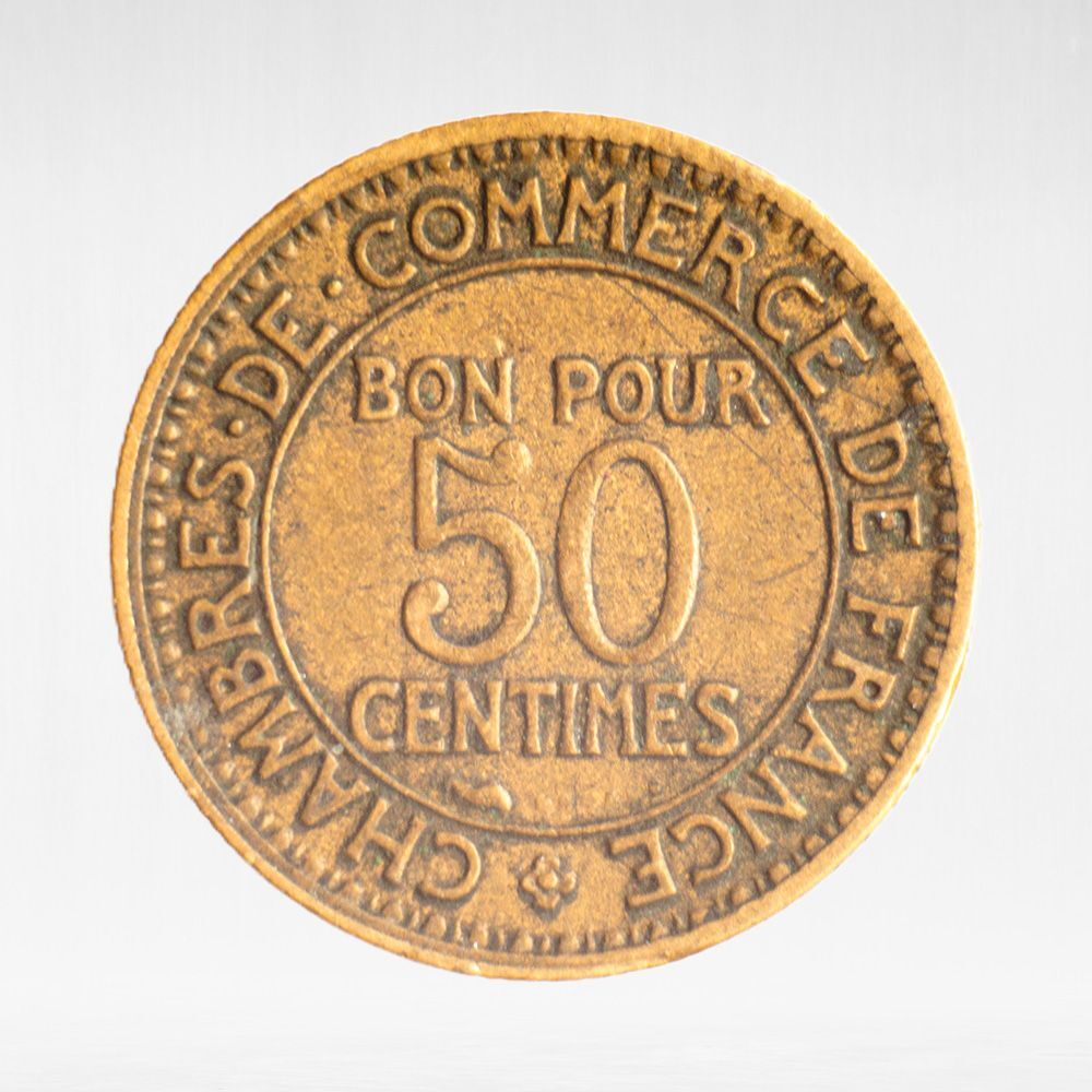 France, 50 Centimes 1928 - Chambers of Commerce, VF