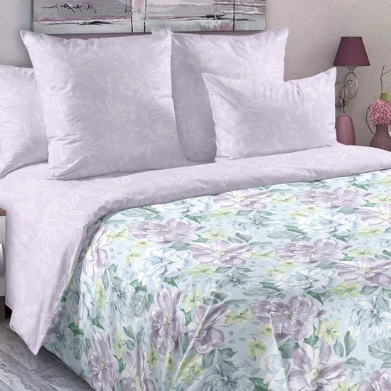 Комплект постельного белья Цветущие мечты осн. Сатин